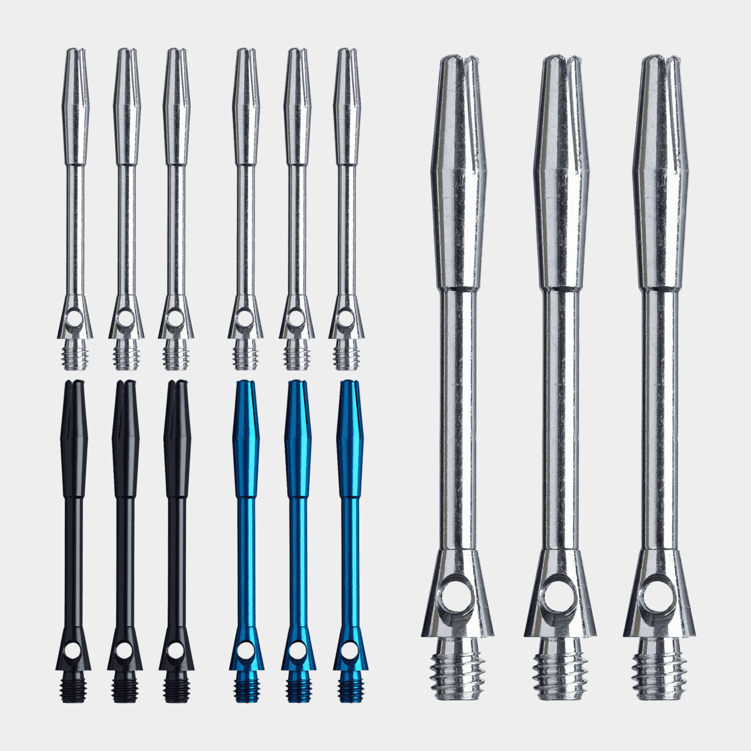 Aluminium Dart Shafts, 15 pack - full image 1