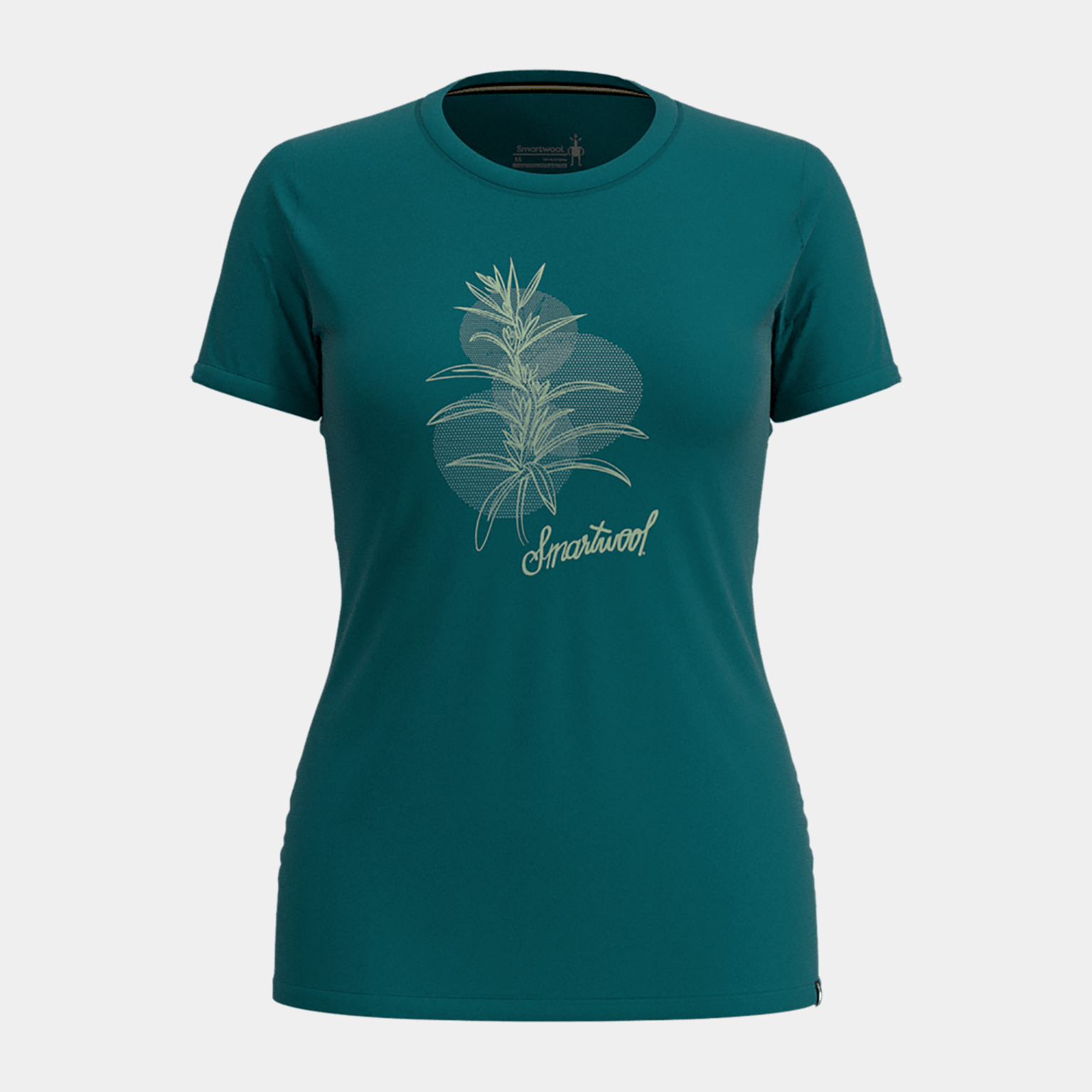 Sage Plant Graphic Short Sleeve Tee Slim Fit, t-skjorte dame - full image 1
