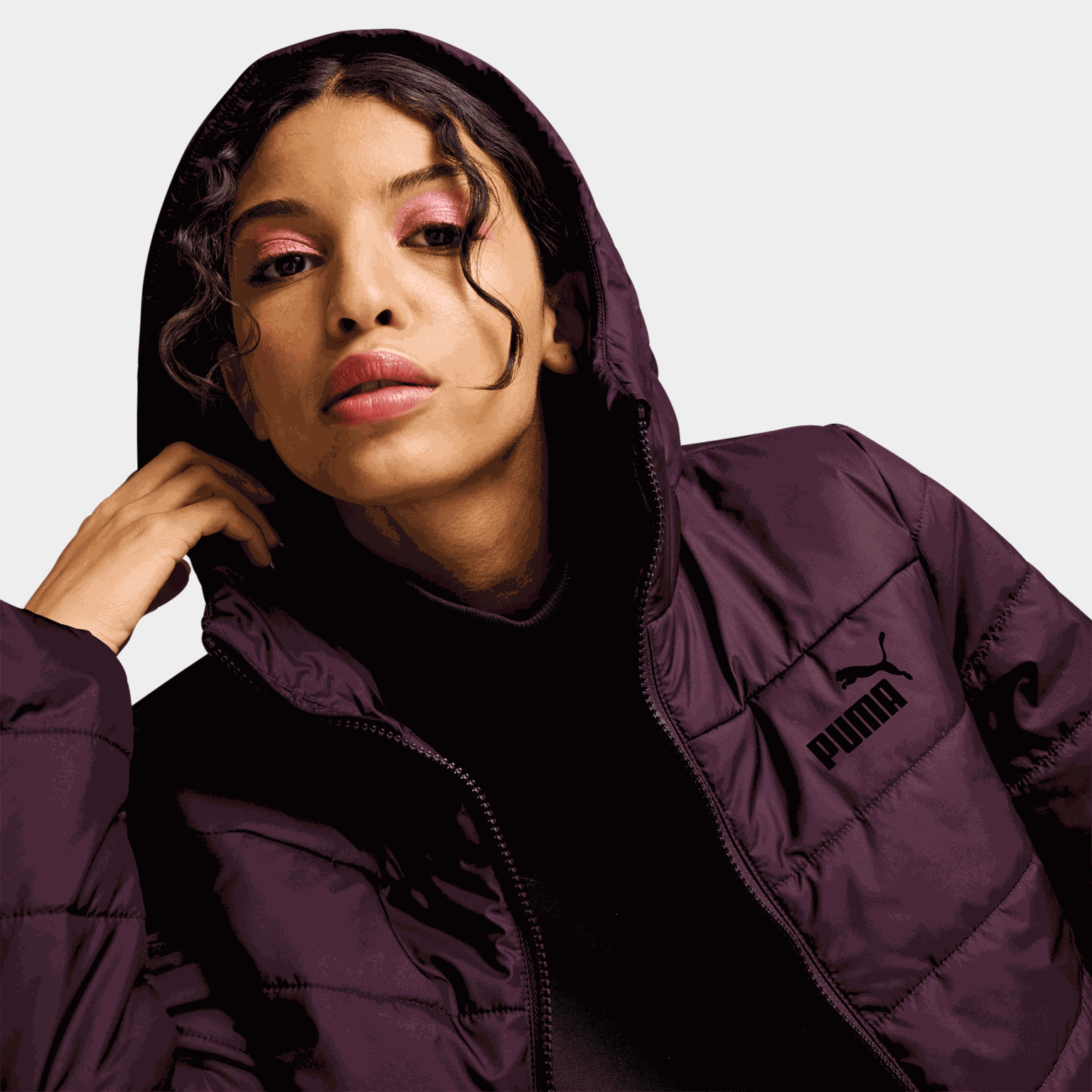 ESS Hooded Padded Jacket, isolasjonsjakke dame - full image 3