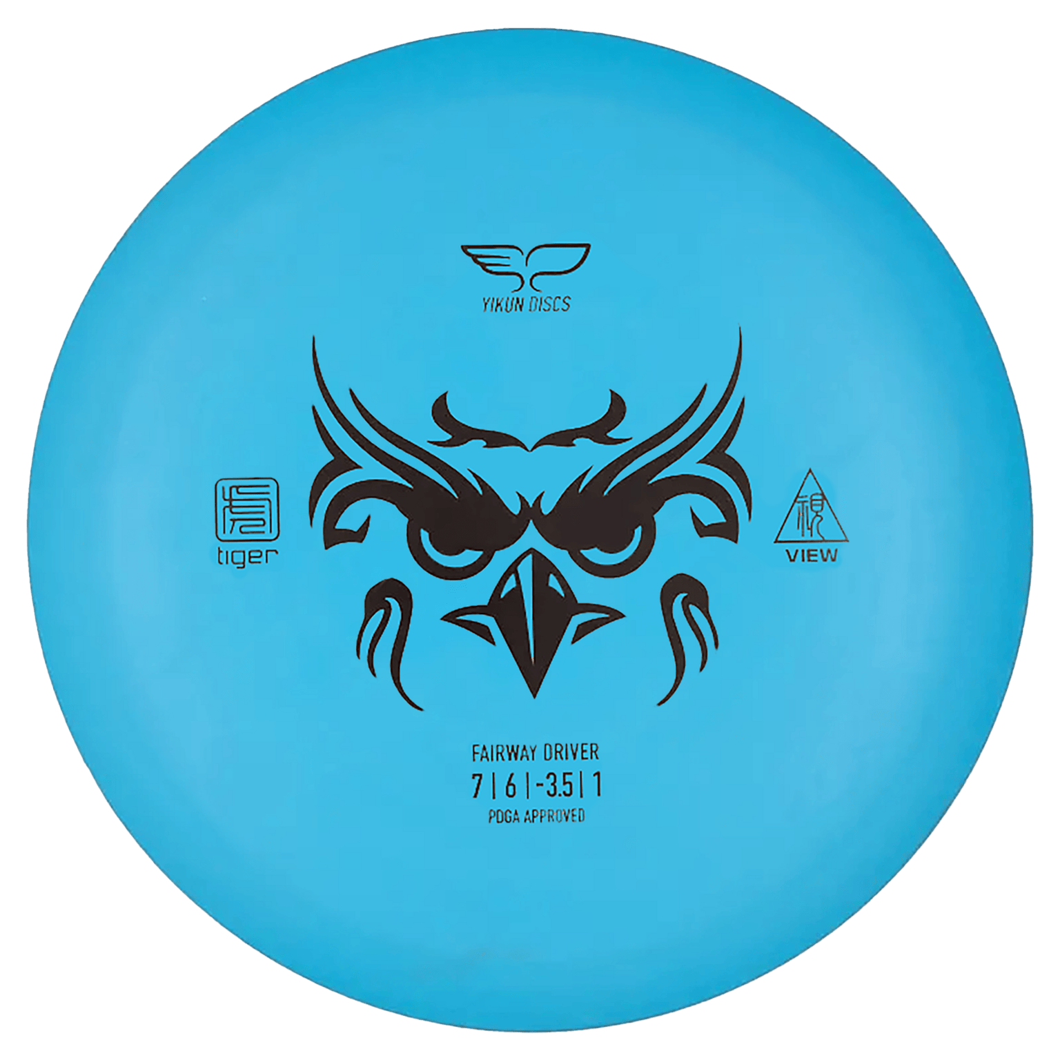 Yikun Tiger Line Driver View (165-170g), driver, frisbeegolf
