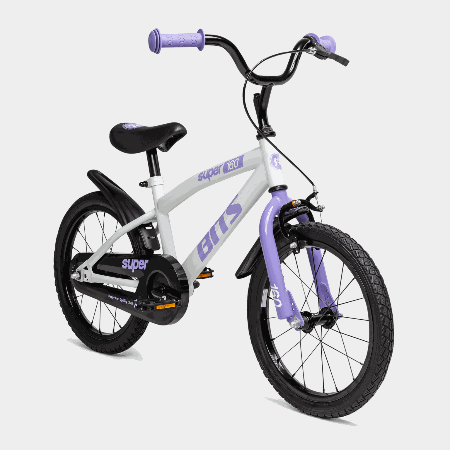Super 16 NO WHITE/VIOLET 26, barnesykkel - full image 3