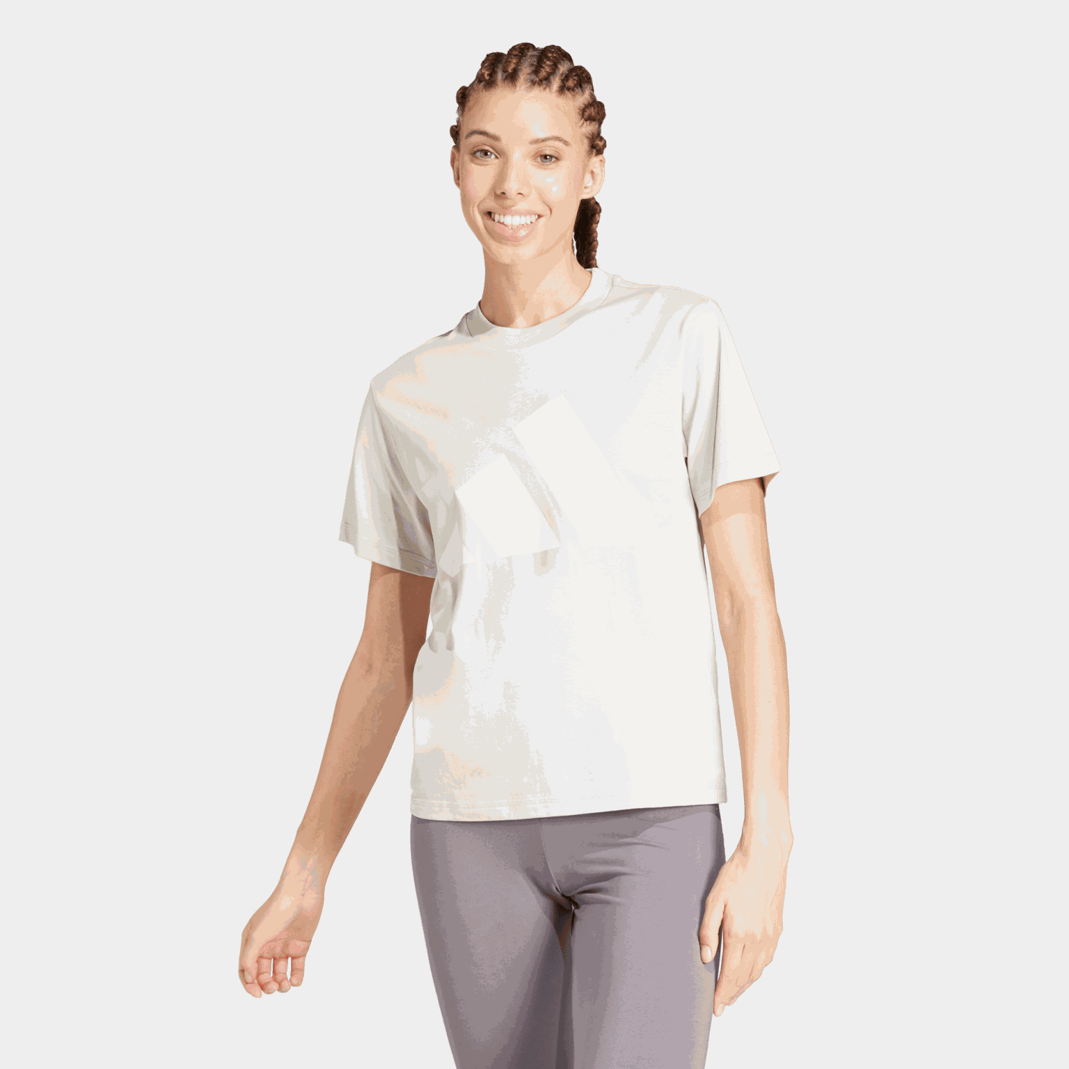 Essentials Big Logo Cotton T-Shirt, t-skjorte, dame - full image 1