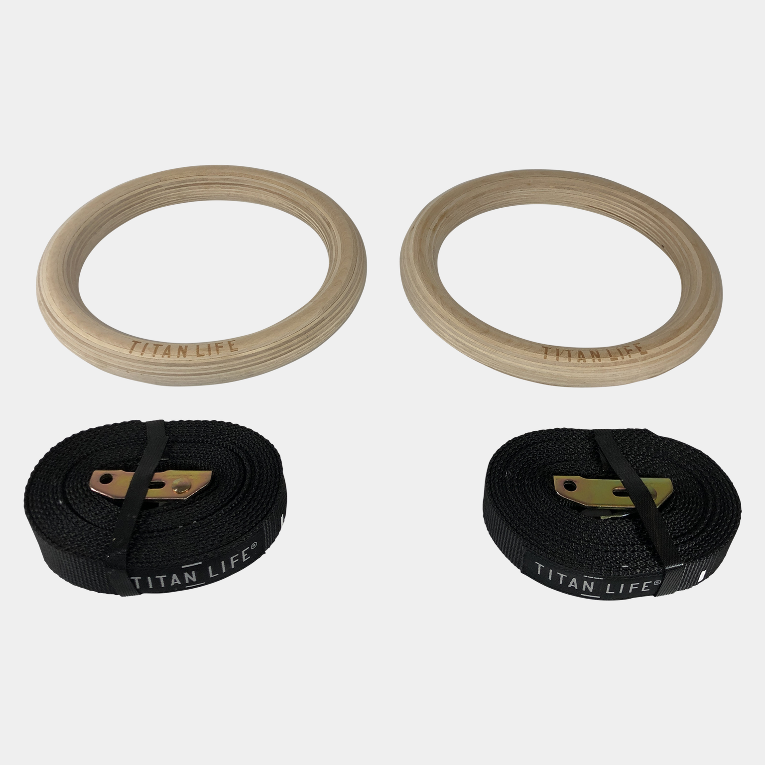 Wooden Gymrings, gymringer - full image 2