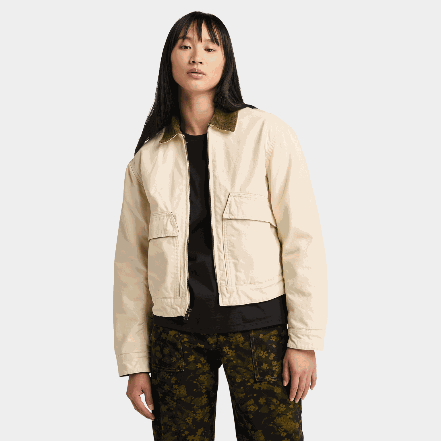 Quil Washed Canv Jacket, jakke, dame - full image 2