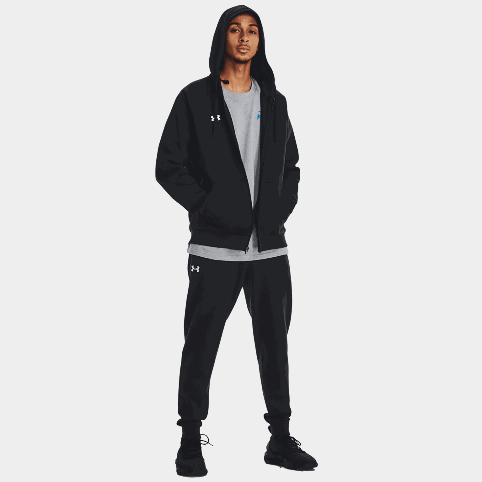 Rival Fleece Full Zip Hoodie, hettejakke, herre - full image 3
