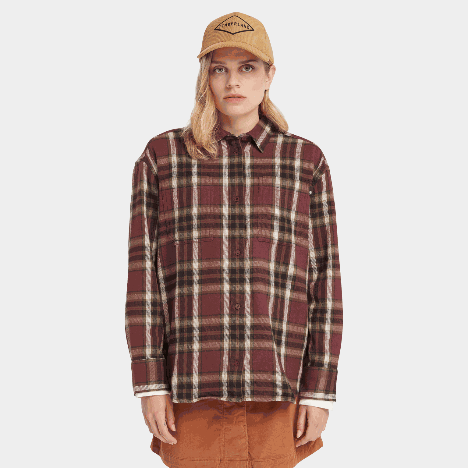 Flannel Overshirt, jakke, dame - full image 2