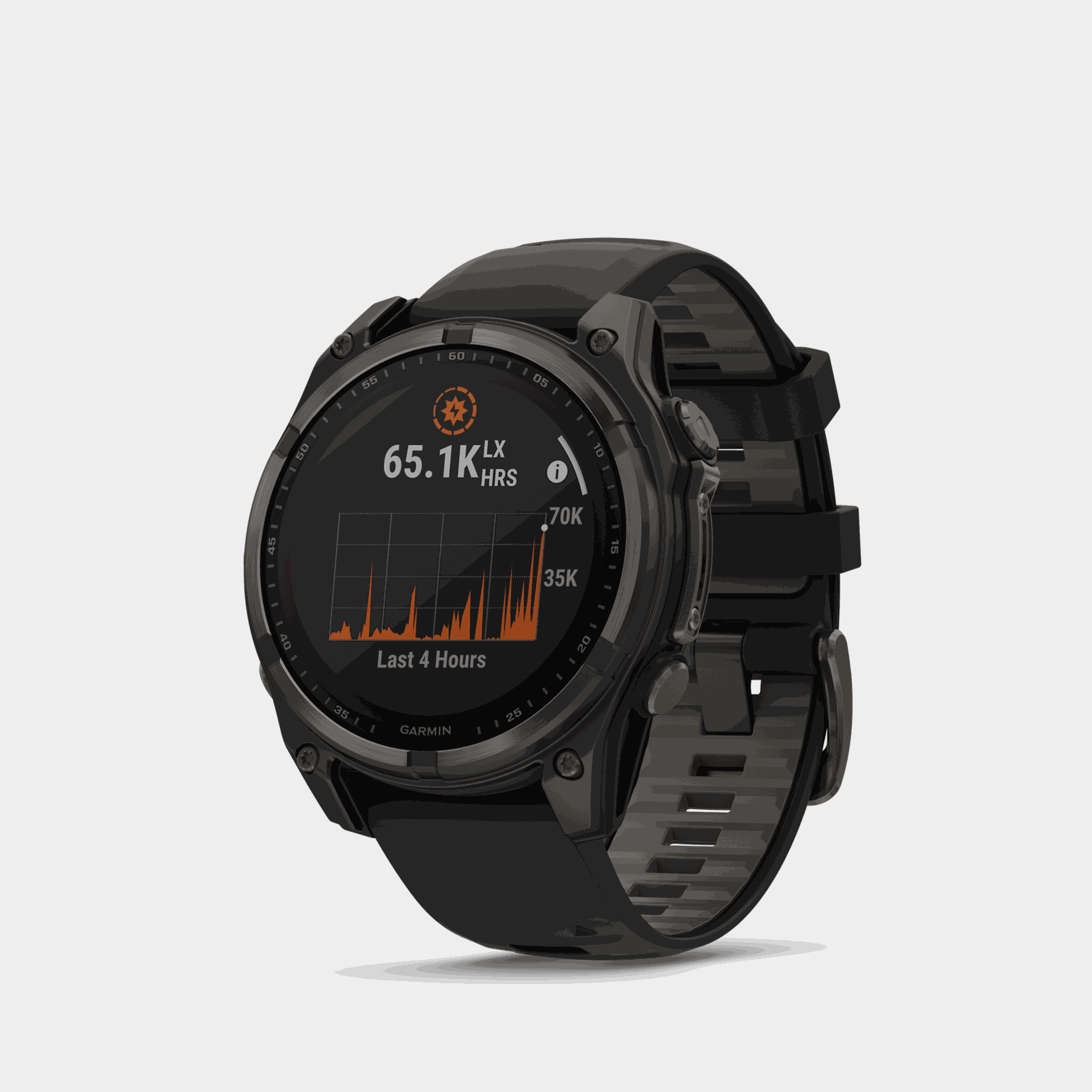 fenix 8 – 47 mm, Solar, Sapphire, Carbon Gray DLC Ti, smartklokke - full image 2