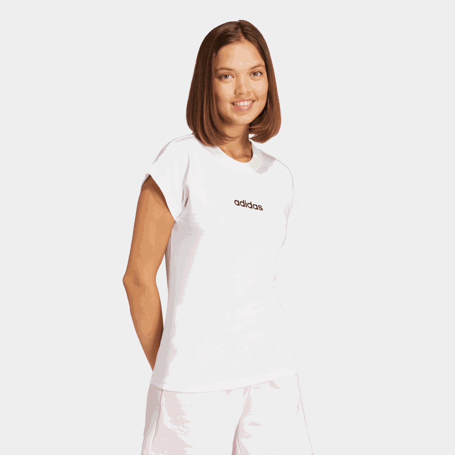 Essentials Linear Cotton T-Shirt, t-skjorte, dame - full image 2