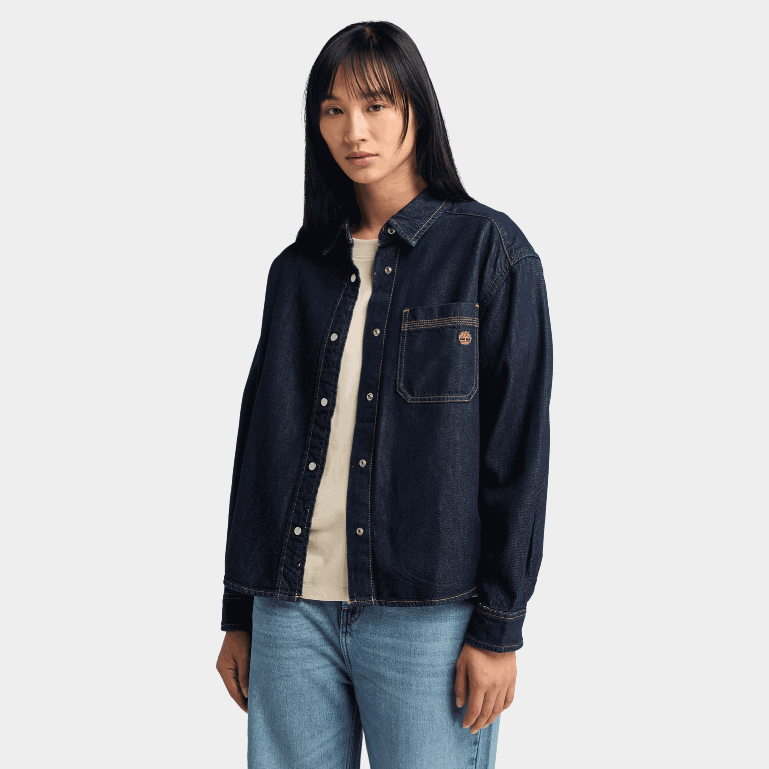 Denim Essential Shirt, jakke, dame - full image 2