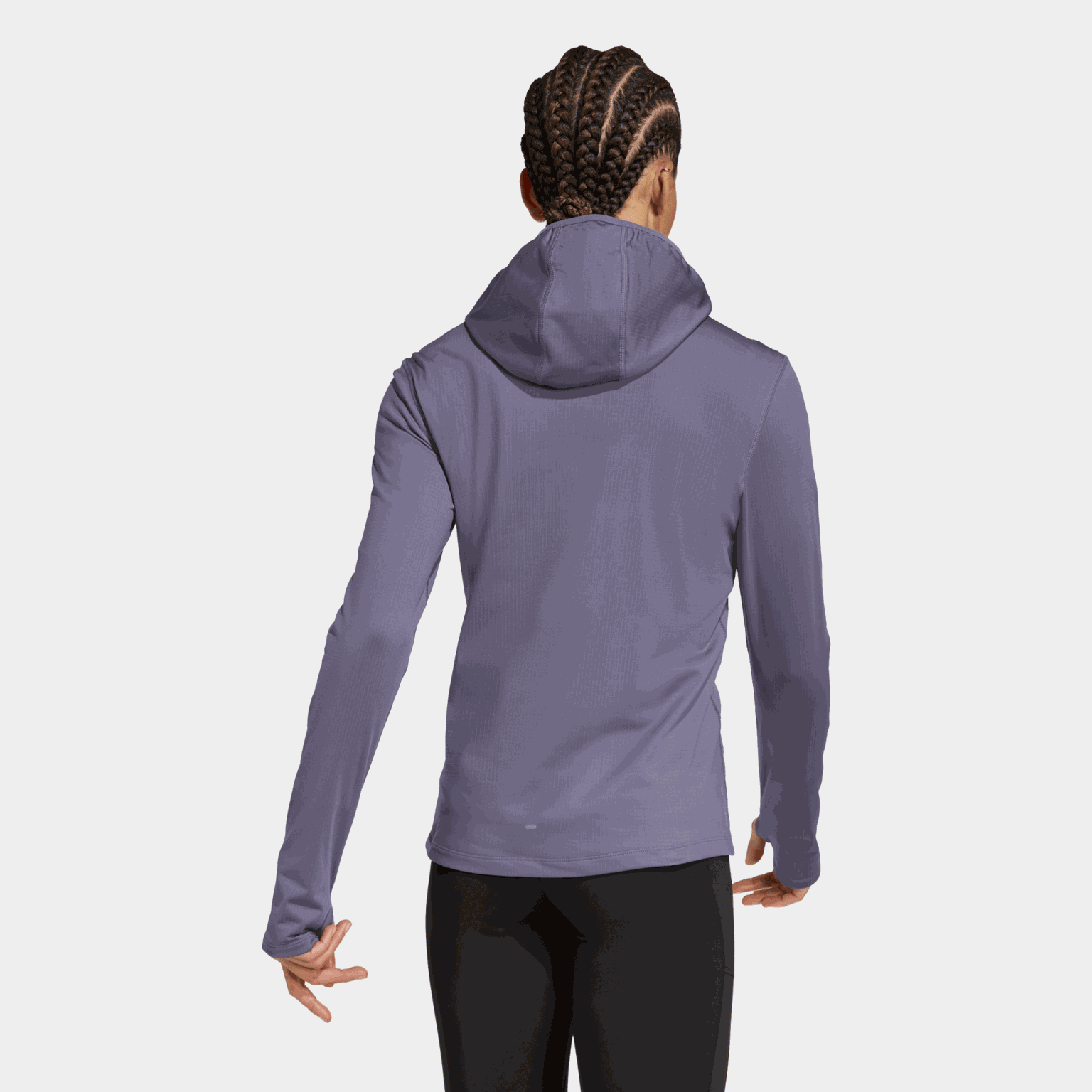 Own the Run Winterized Hooded Half-Zip, treningsgenser, dame - full image 2