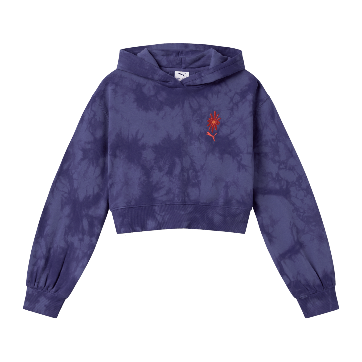 Puma Wardrobe ESS Floral AOP short Length Hoodie, hettegenser, junior