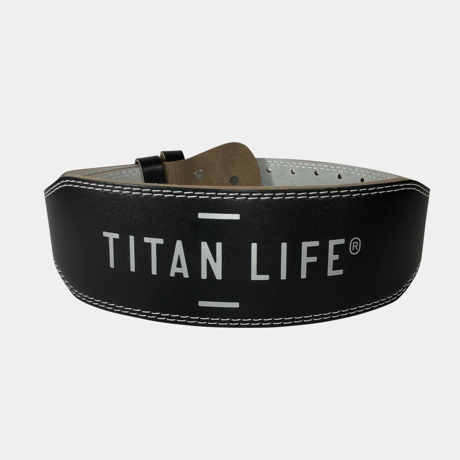 Leather Weight Lifting Belt, løftebelte - full image 1