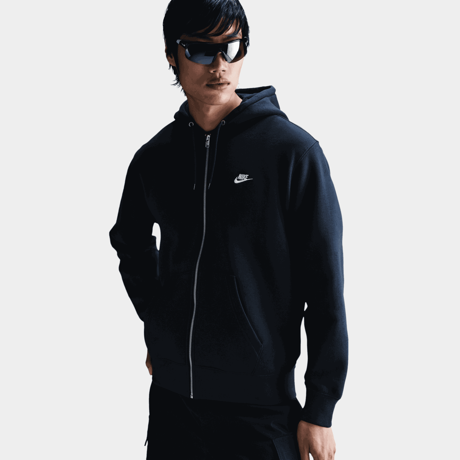 Club Full-Zip Fleece Hood, hettejakke, herre - full image 3
