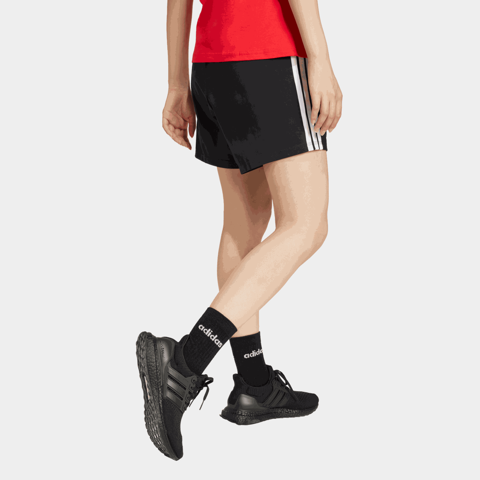 Essentials 3-Stripes Cotton Shorts, shorts, dame - full image 4