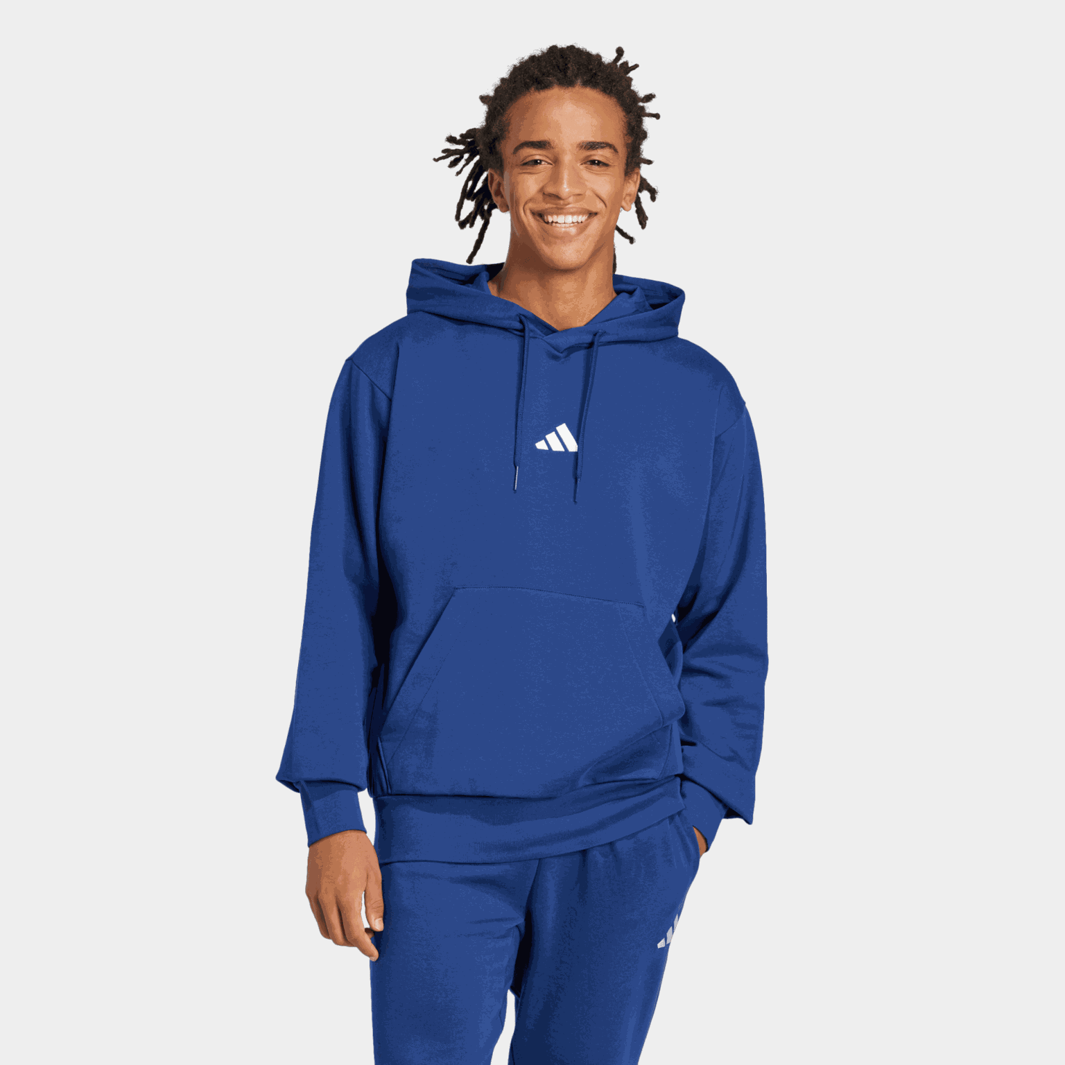 Essentials Feelcozy Fleece Hoodie, hettegenser, herre - full image 1