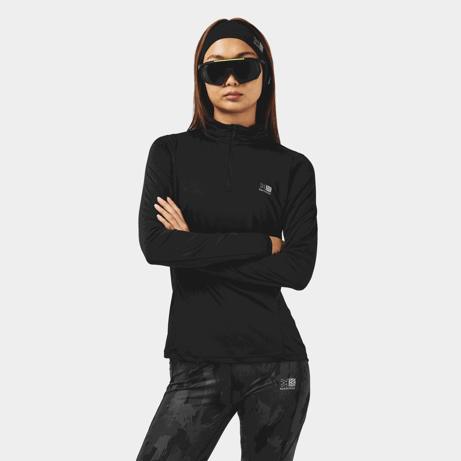 Run 1/4 Zip, treningsgenser, dame - full image 1