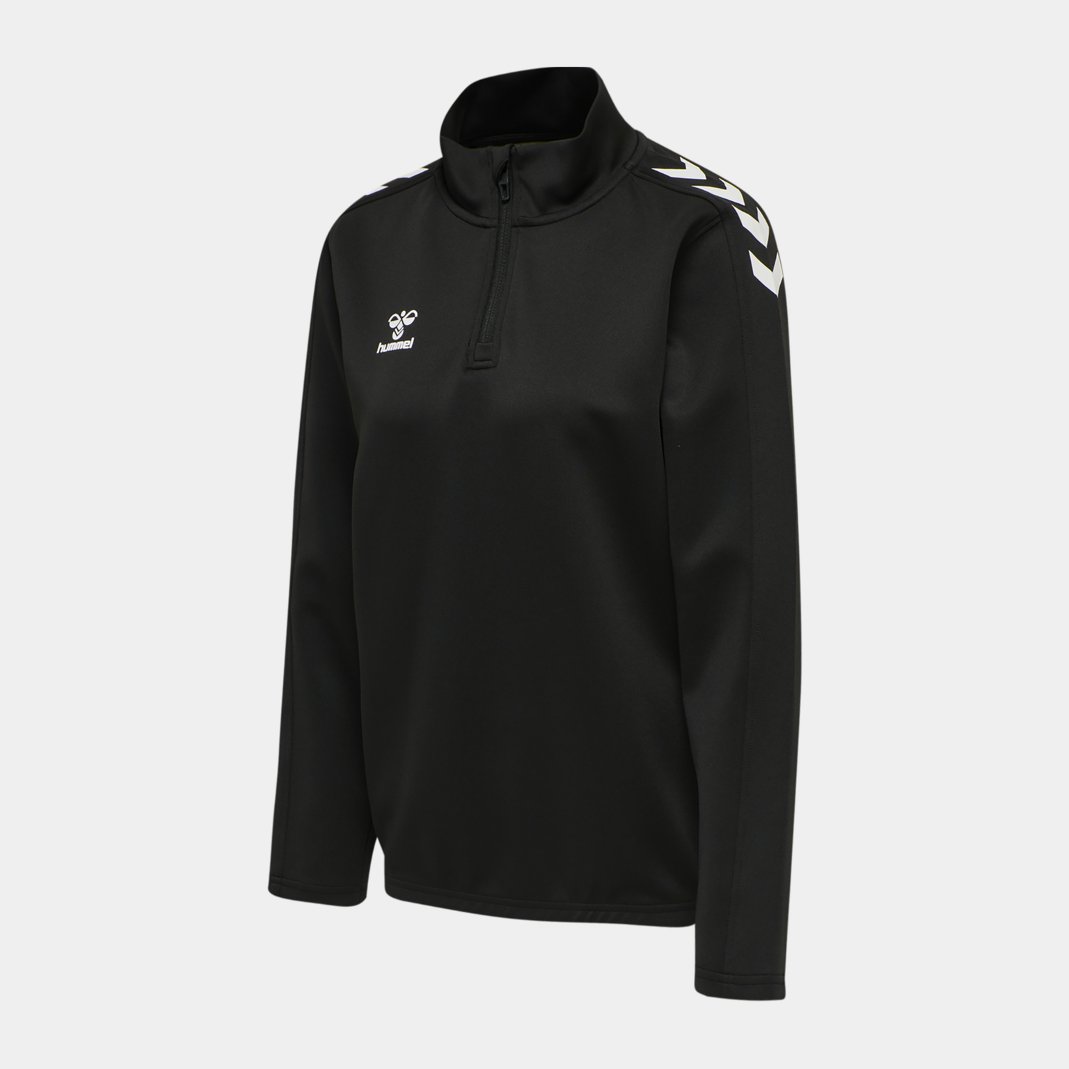 Felpa Con Cerniera Donna Hummel Hmlcore Xk Poly Zip | Cardigan Sportivo Traspirante Beecool, Tasca Con Zip, Stampa Logo