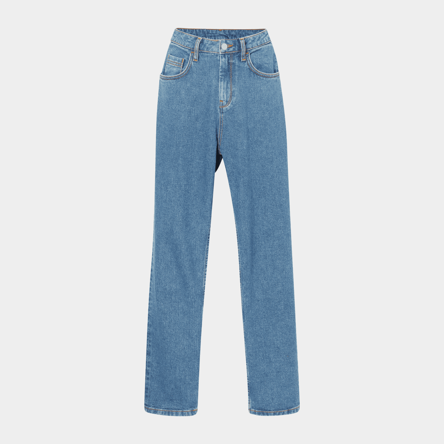 High Waist Denim, bukser, dame - full image 3