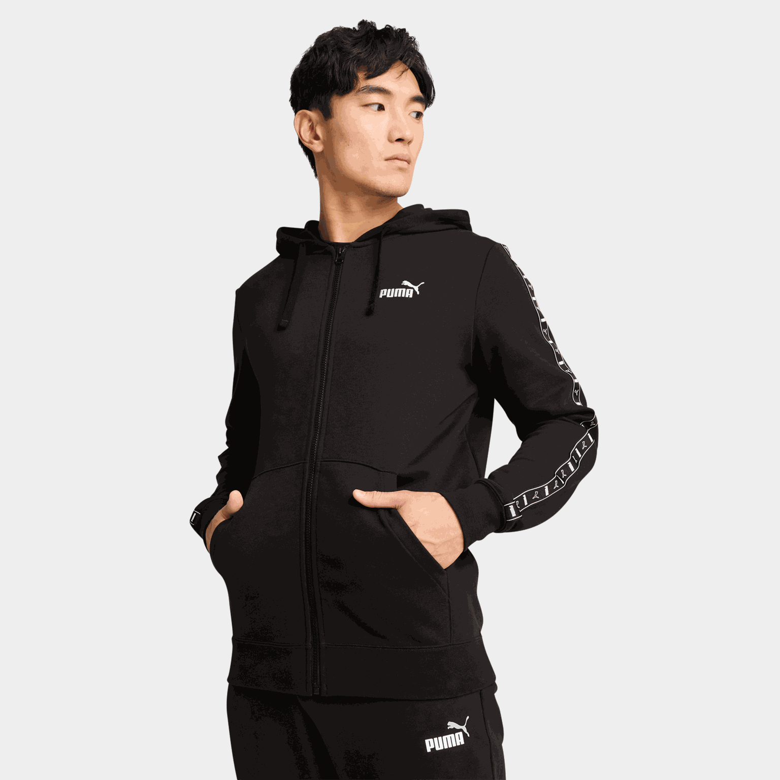 ESS Tape Full-Zip Hoodie, hettejakke, herre - full image 1
