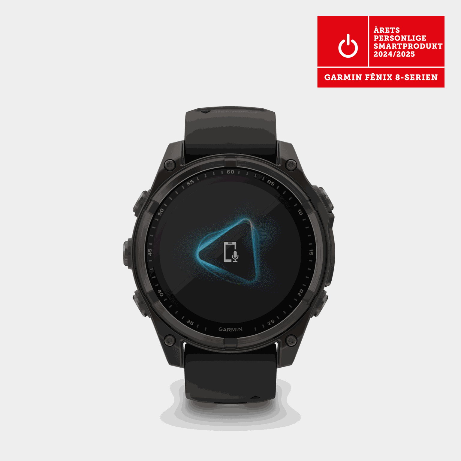 fenix 8 – 47 mm, Solar, Sapphire, Carbon Gray DLC Ti, smartklokke - full image 1