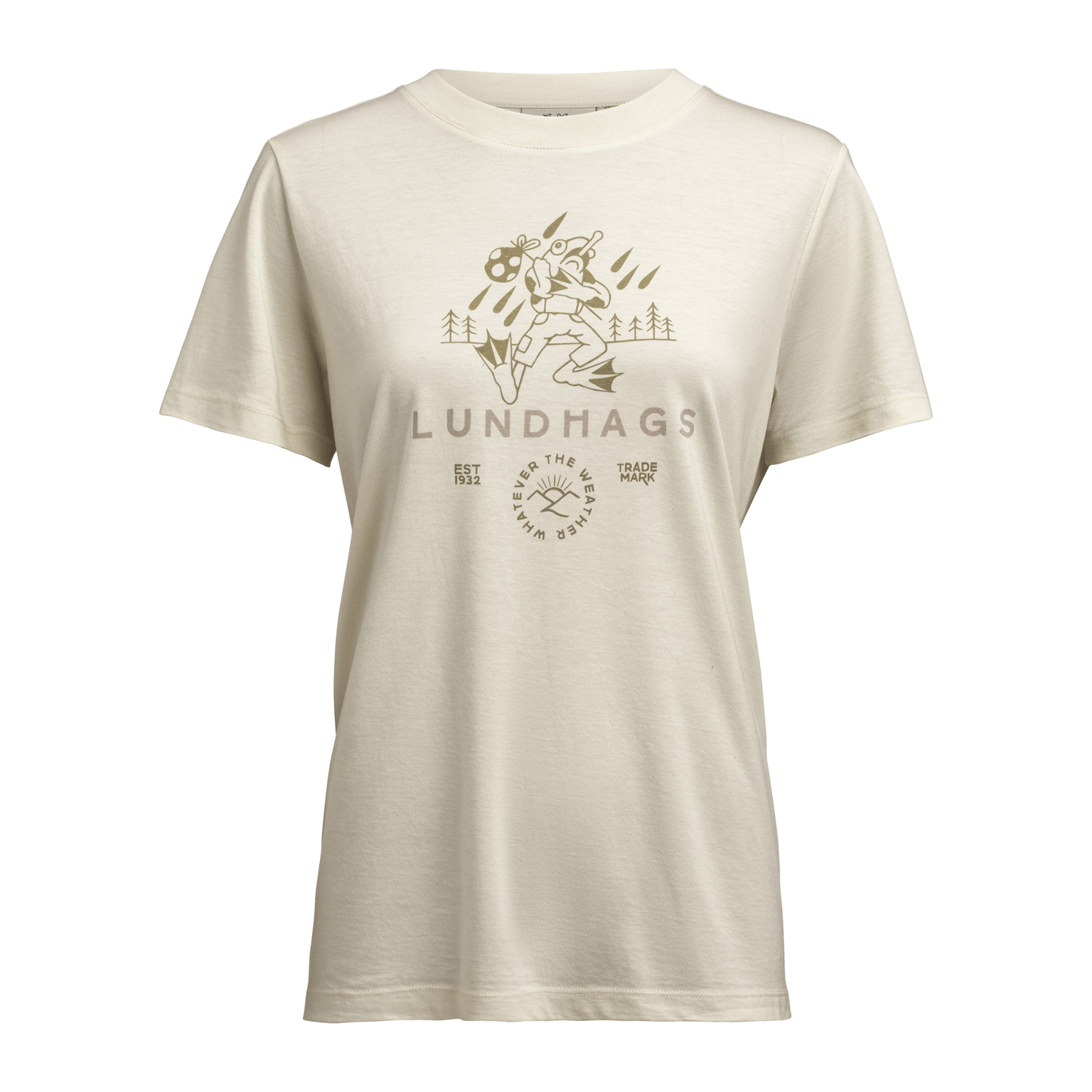 Lundhags Järpen Printed T-shirt, , t-skjorte, dame