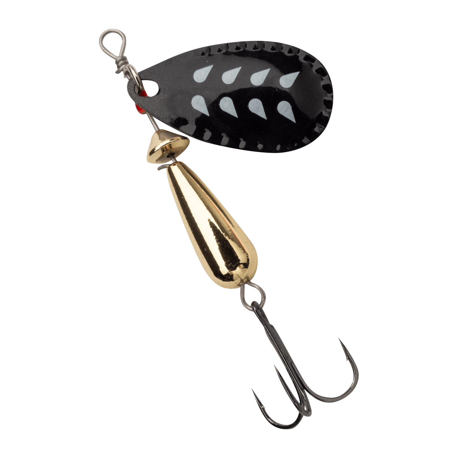 Abu Garcia Droppen Spinner Lure | Ultra-efficiënte inline spinner voor baars, snoek, kopvoorn en forel | Laag zwaartepunt voor nauwkeurig werpen | Vissen op roofvissen in zoet water | Zilver, 4 cm