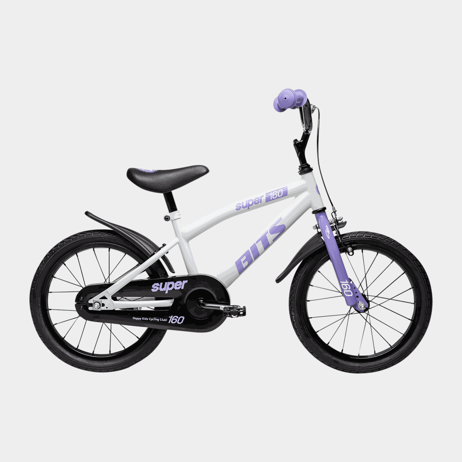 Super 16 NO WHITE/VIOLET 26, barnesykkel - full image 1