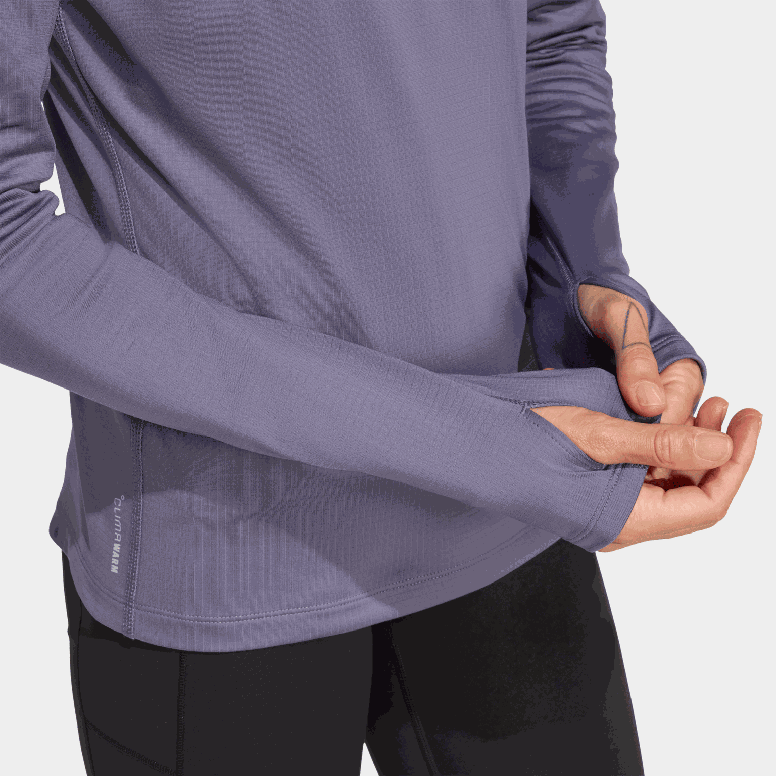 Own the Run Winterized Hooded Half-Zip, treningsgenser, dame - full image 3