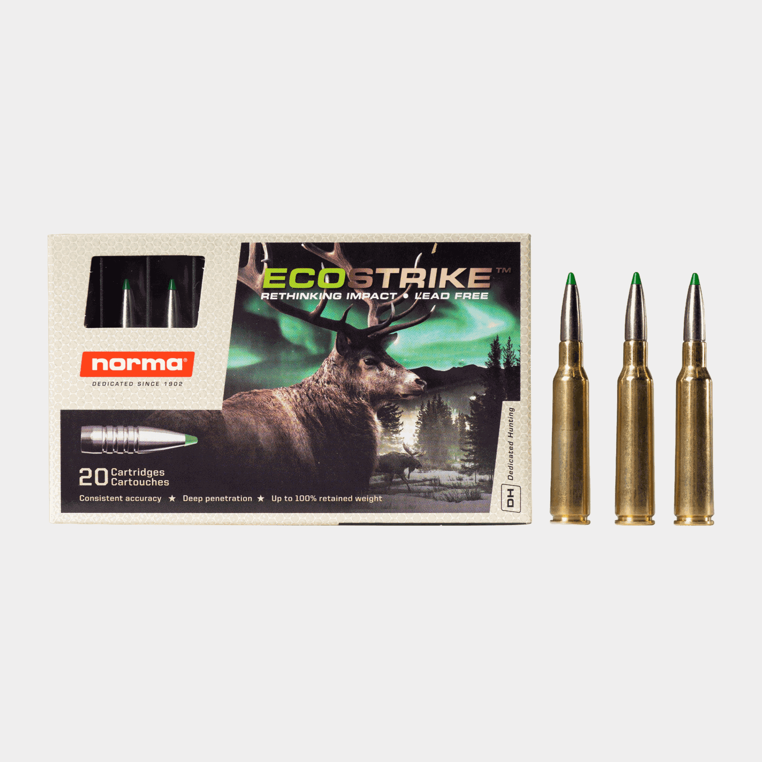 Norma Ecostrike 6, 5x55 7,8g / 120gr, rifleammunisjon
