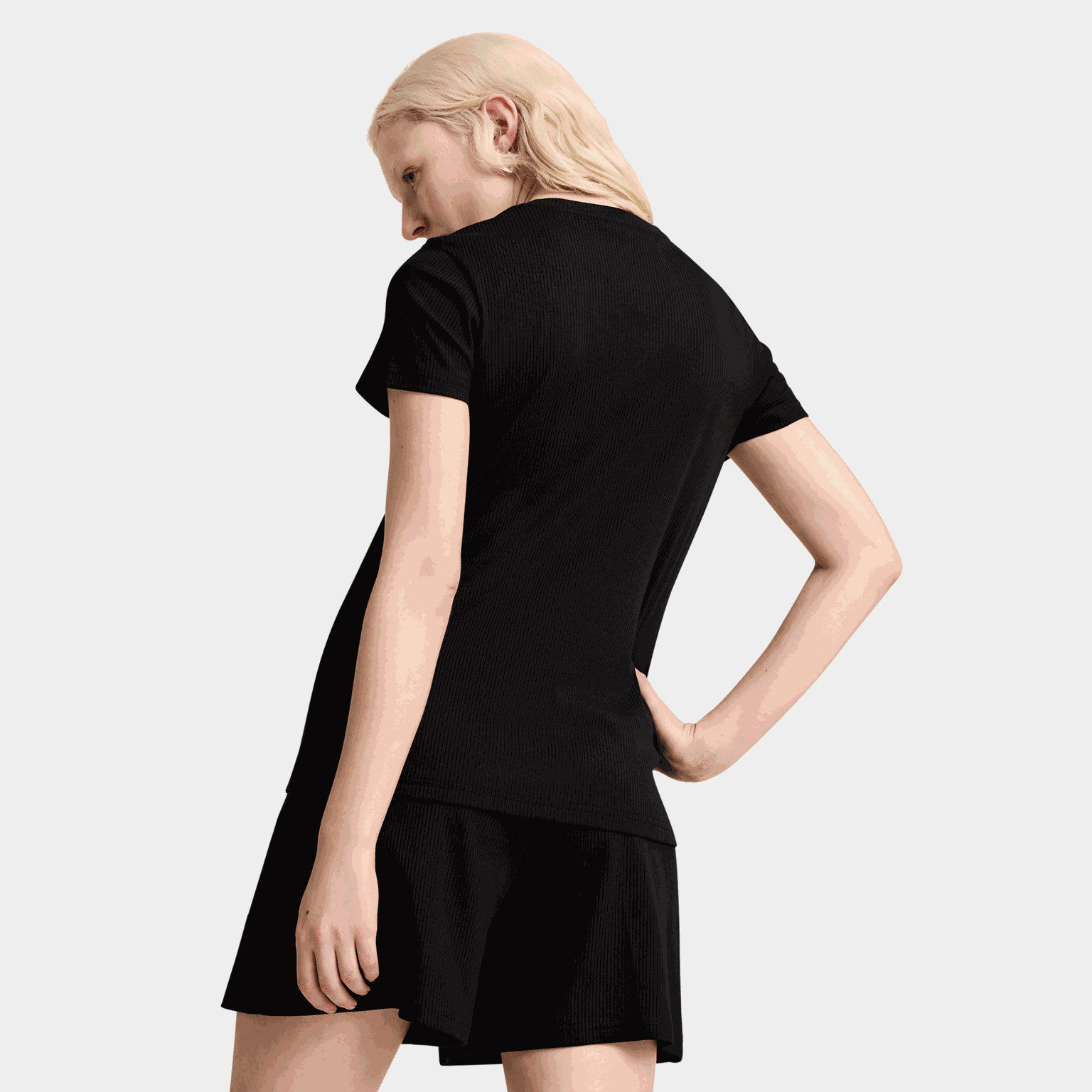 ESS ELEVATED Rib Tee, t-skjorte, dame - full image 2