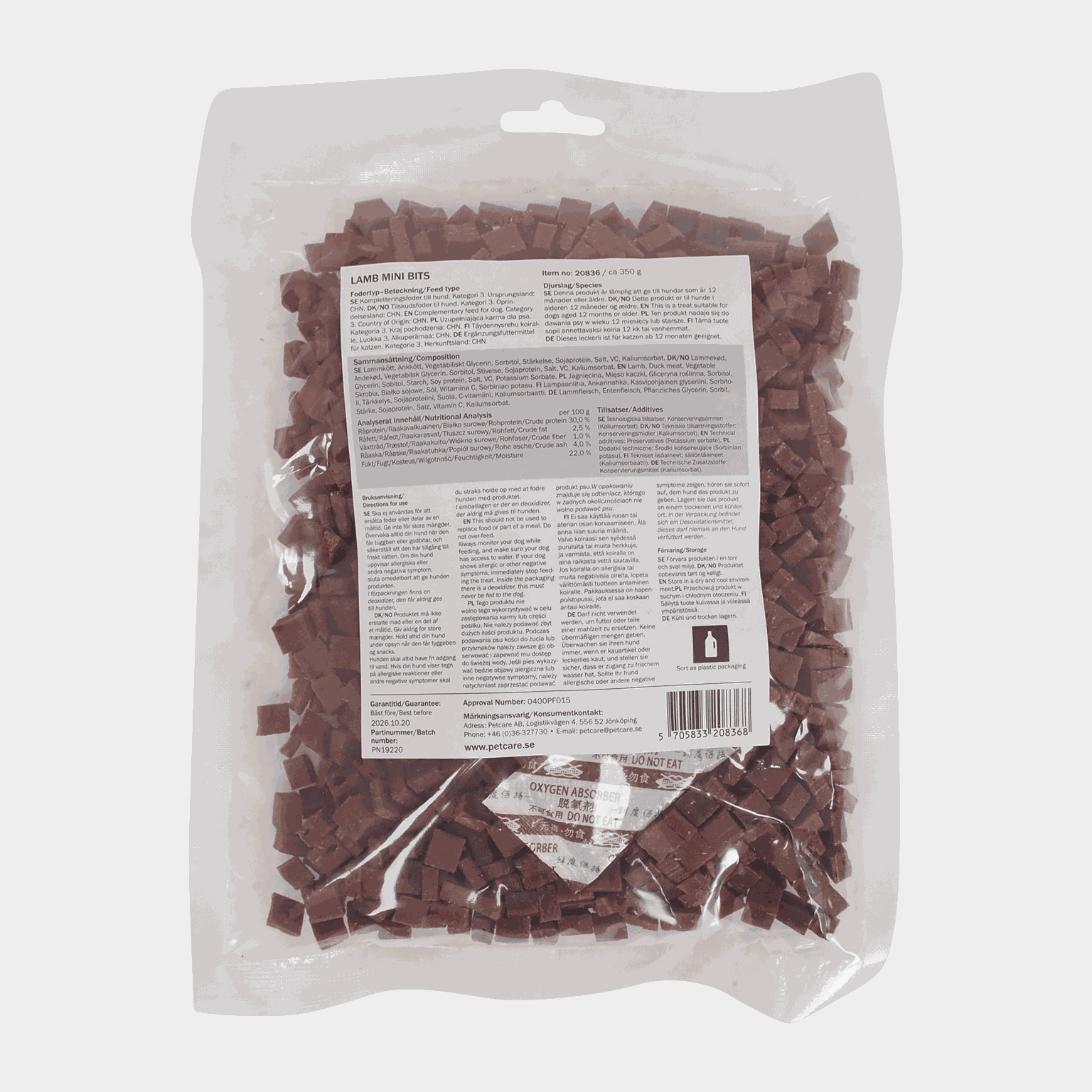 Mini Bits Lamb 350g, godbiter til hund - full image 2