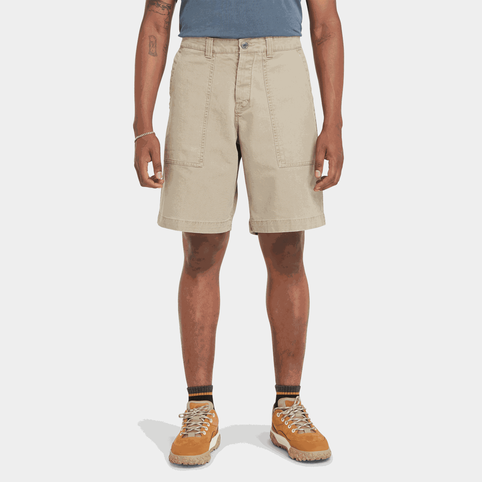 Washed Canvas Stretch F, shorts, herre - full image 1