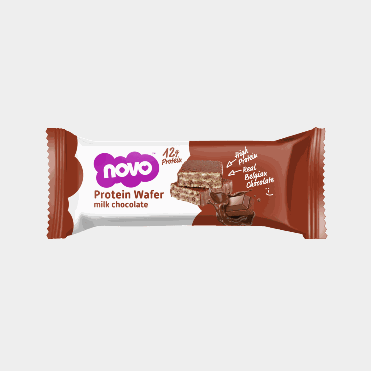 Novo Protein Wafer Bar Milk Chocolate, proteinbar - full image 1