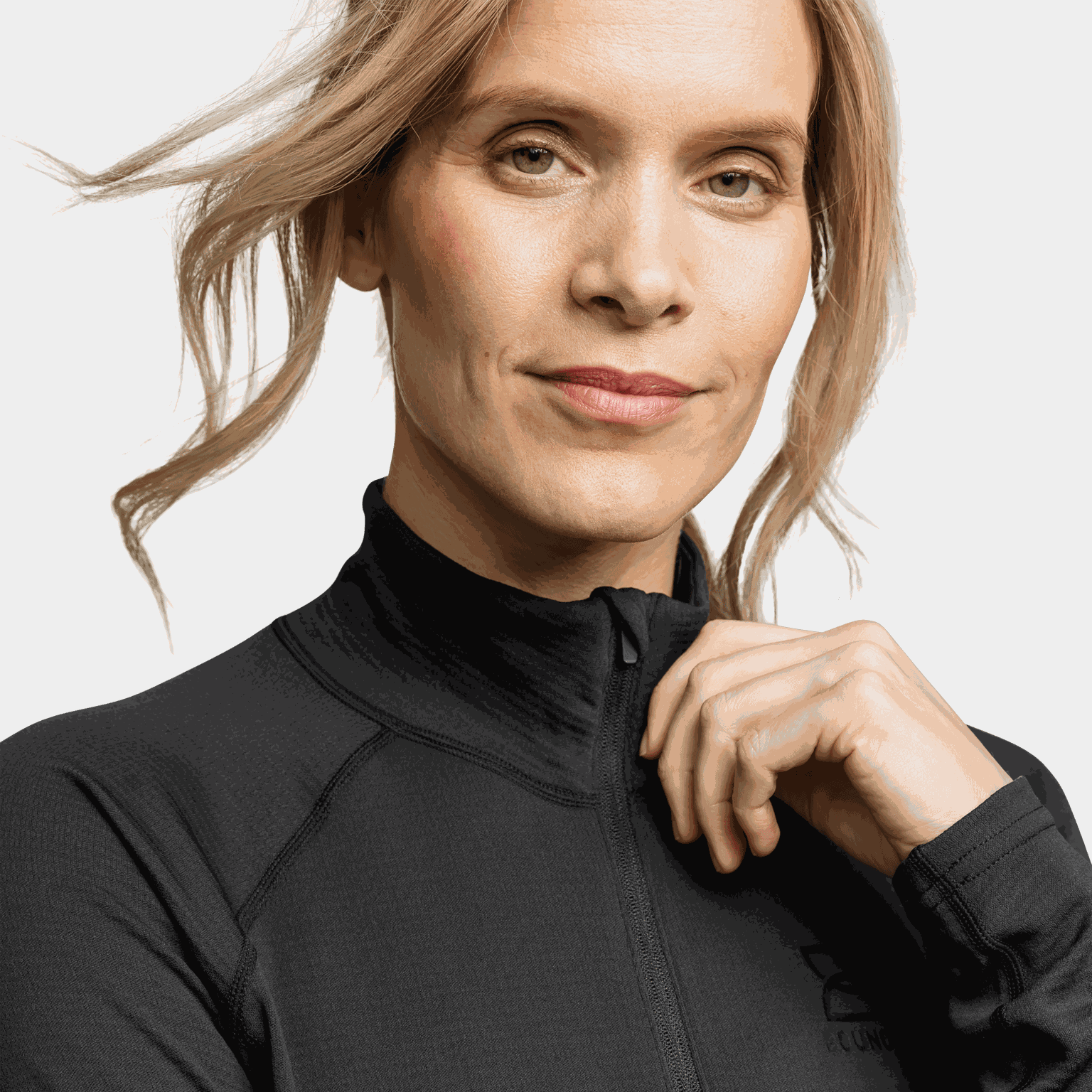 Brushed Halfzip, treningsgenser, dame - full image 3