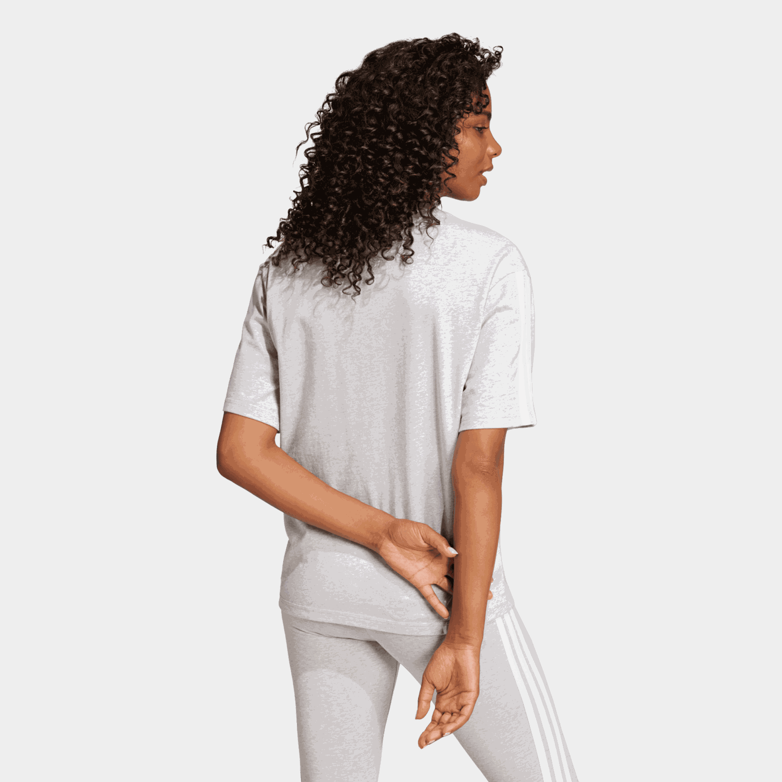 Essentials 3-Stripes Boyfriend T-Shirt, t-skjorte, dame - full image 3